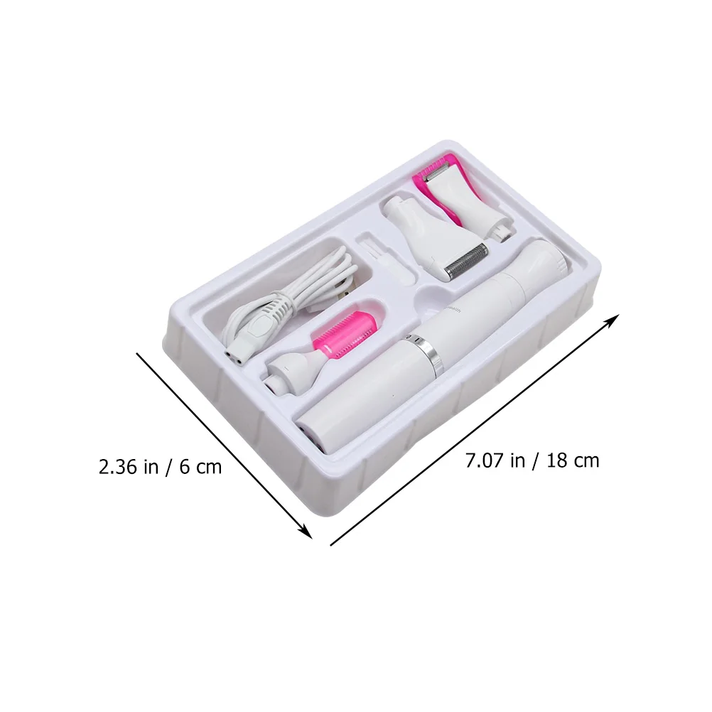 

1 Set Portable Women Remover 4-In-1 Electric Shaving Razor Eyebrow Trimmer Nose Hair Cleaner Nasal Cavity Hair Removal Machine