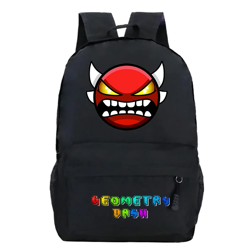 Sac à Dos de Grande Capacité avec Impression Géométrique pour Garçon et Fille, Cartable d'École avec Dessin Animé Amusant pour Ordinateur Portable Adolescent, pour Homme