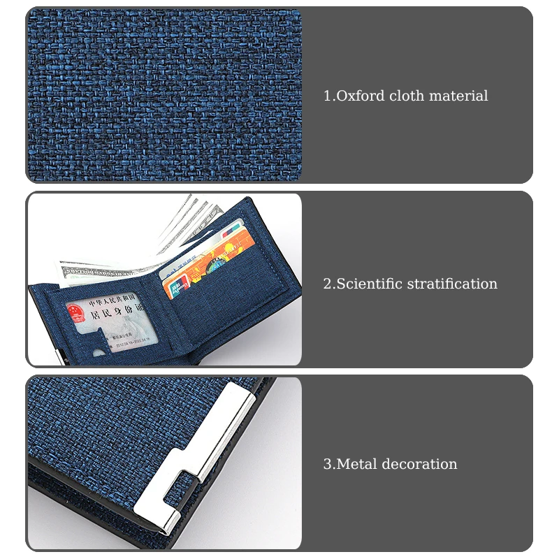 Car Men Short Wallet Credit Card Holder Coin Holder Folding Wallet For Hongqi HS5 H5 H9 E-QH5 HS7 E-HS9 H7 E-HS3