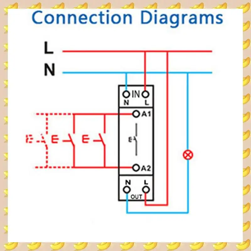 A45U 3X Tuya Smart Life Zigbee Circuit Breaker Din Rail 1P Single Pole Dry Contact Timer Relay App Remote Control Smart Timer