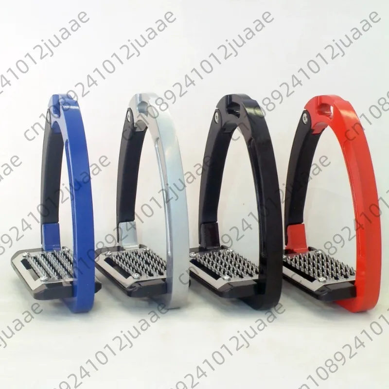125mm Safety Stirrups Aluminum Alloy, Full Set Anti-Slip Equestrian Riding Stirrup for Horse Saddle