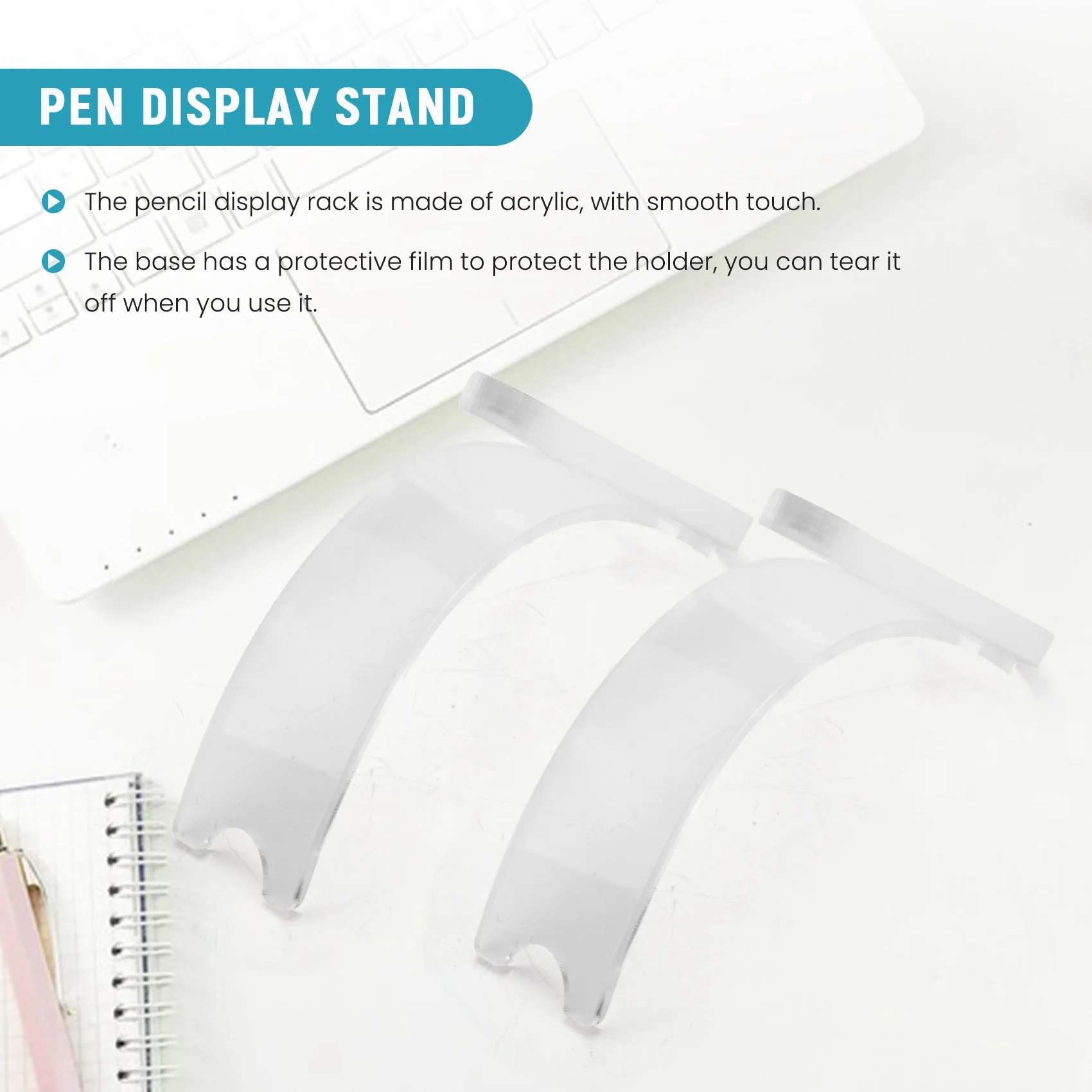 

Sensitive 2 Pcs Acrylic Electronic Pen Holder Pen Display Stand Pencil Display Holder Fountain Pen Ballpoint Pen Display Rack
