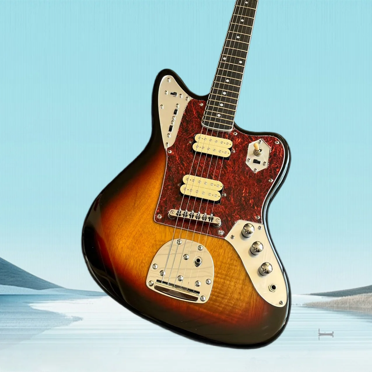 

2026 HOT Custom brown guitar SS pickups chrome hardware
