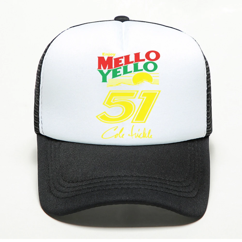 Cole Trickle Days Of Thunder Mello Yello 51 baseball cap Music Festival Special Unisex Snapback Hats outdoor mesh trucker hat