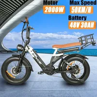 BAOLUJIE DP-2033 2000W dual motor 48V 30AH battery adult  20-inch fat tire Multi functional all terrain Electric bicycle