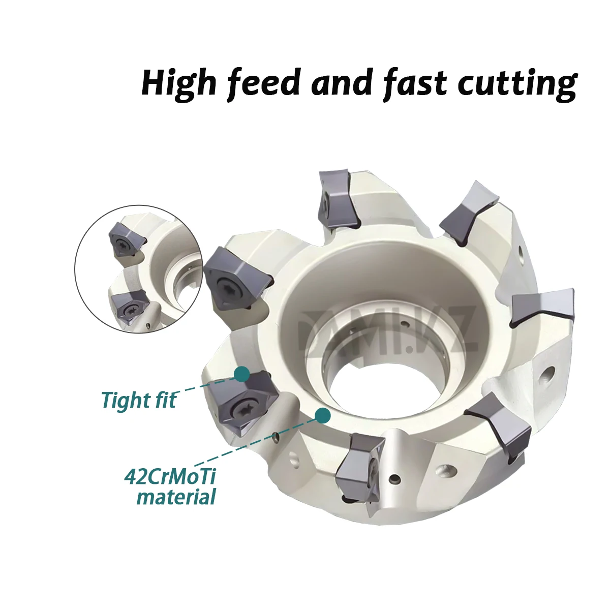 Imagem -02 - Ferramenta de Torno Cnc Mfwn90 Graus Mfwn900 Cabeça de Corte Hexagonal Dupla Face para Frente e para trás