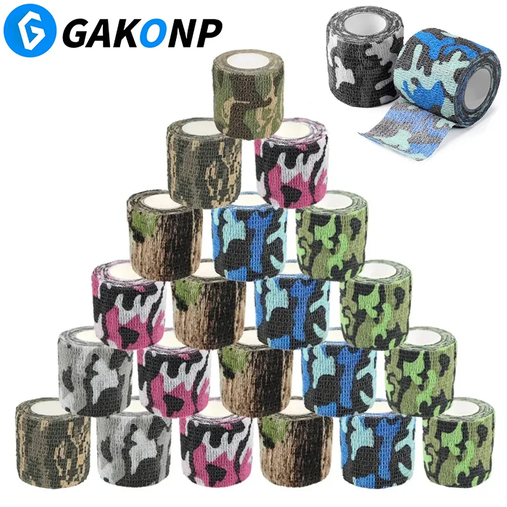 

3/12/24Pcs Tattoo Bandage Grip Cover Wraps Disposable Self Adhesive Nonwoven Waterproof Camouflage Bandage Tattoo Supply