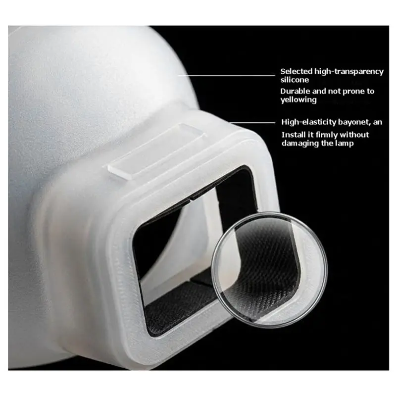 Silikonowa osłona dyfuzora lampy błyskowej Godox IT32, adapter do miękkiego światła, przenośne narzędzie fotograficzne do redukcji twardych cieni. — zdjęcie produktu 6