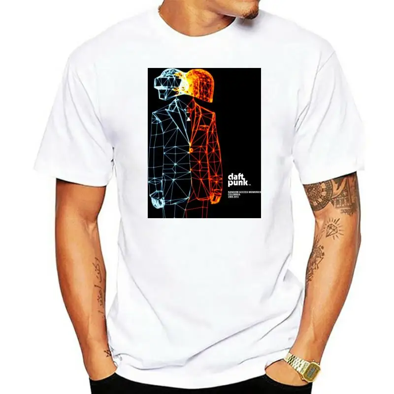 NEW DAFT PUNK DJ TRON T-SHIRT SIZE Men Short Sleeves T Shirt Top Tee Basic Tops