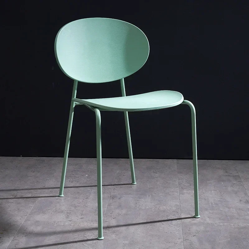 Sedia per la casa Sedia con schienale in plastica semplice e moderna, sedia per il tempo libero nordica