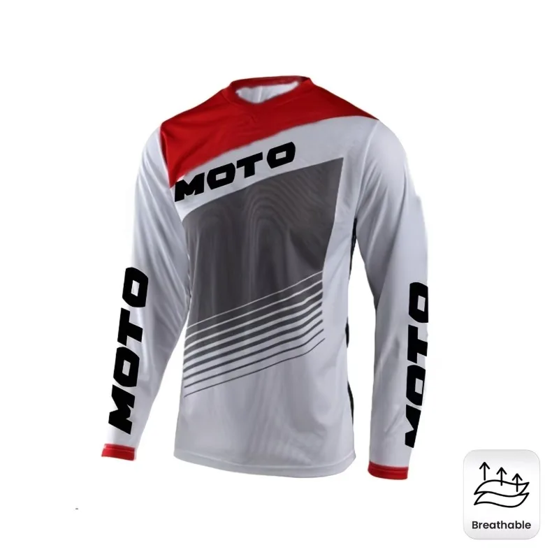 

New Long Sleeved Off-road Motorcycle Riding Suit, Breathable Quick Drying Racing Suit, Men's Mountain Bike Downhill Suit
