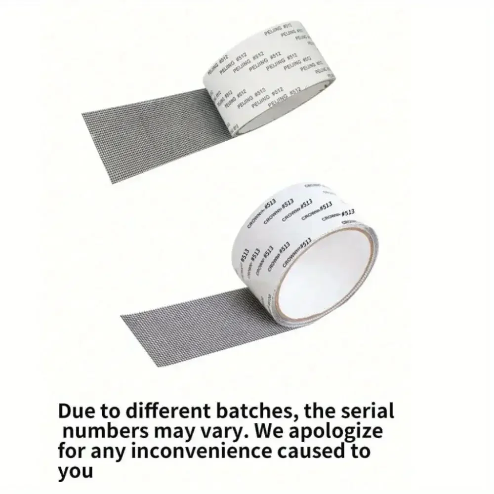 شريط إصلاح باب الشاشة القوي ذاتي اللصق المقاوم للماء لترقيع الثقوب وختم التسريبات في أبواب الشاشة