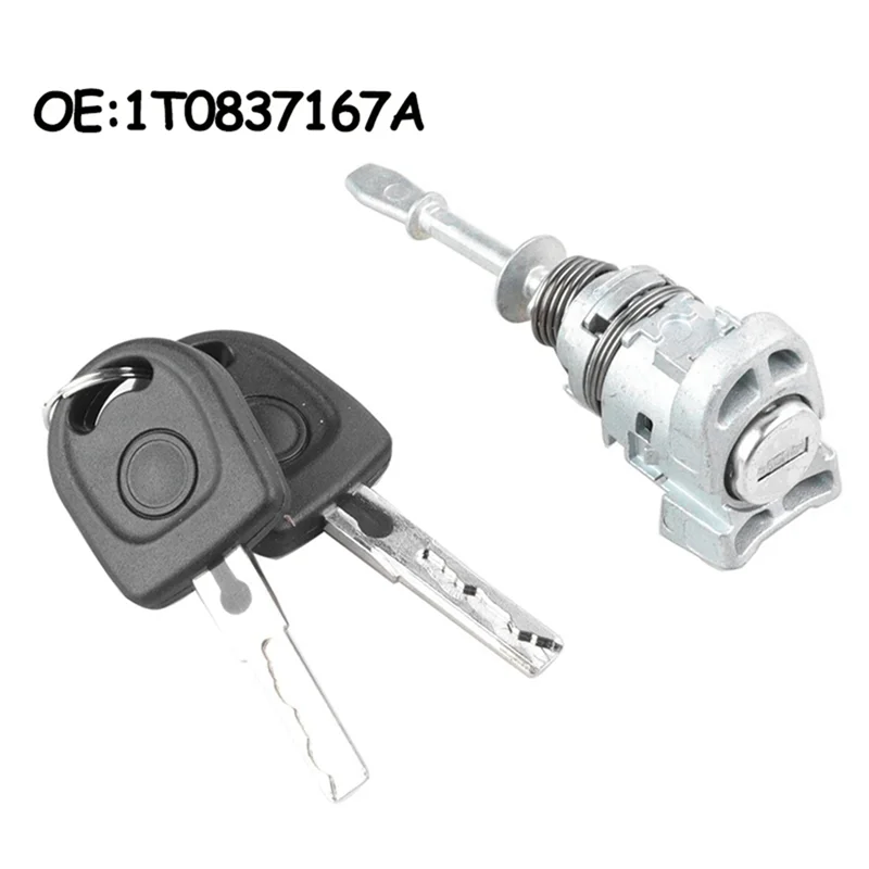 1T 0837167 Un cilindro de cerradura de interruptor de puerta Cilindro de cerradura de puerta automático para VW Touran 2003-2015