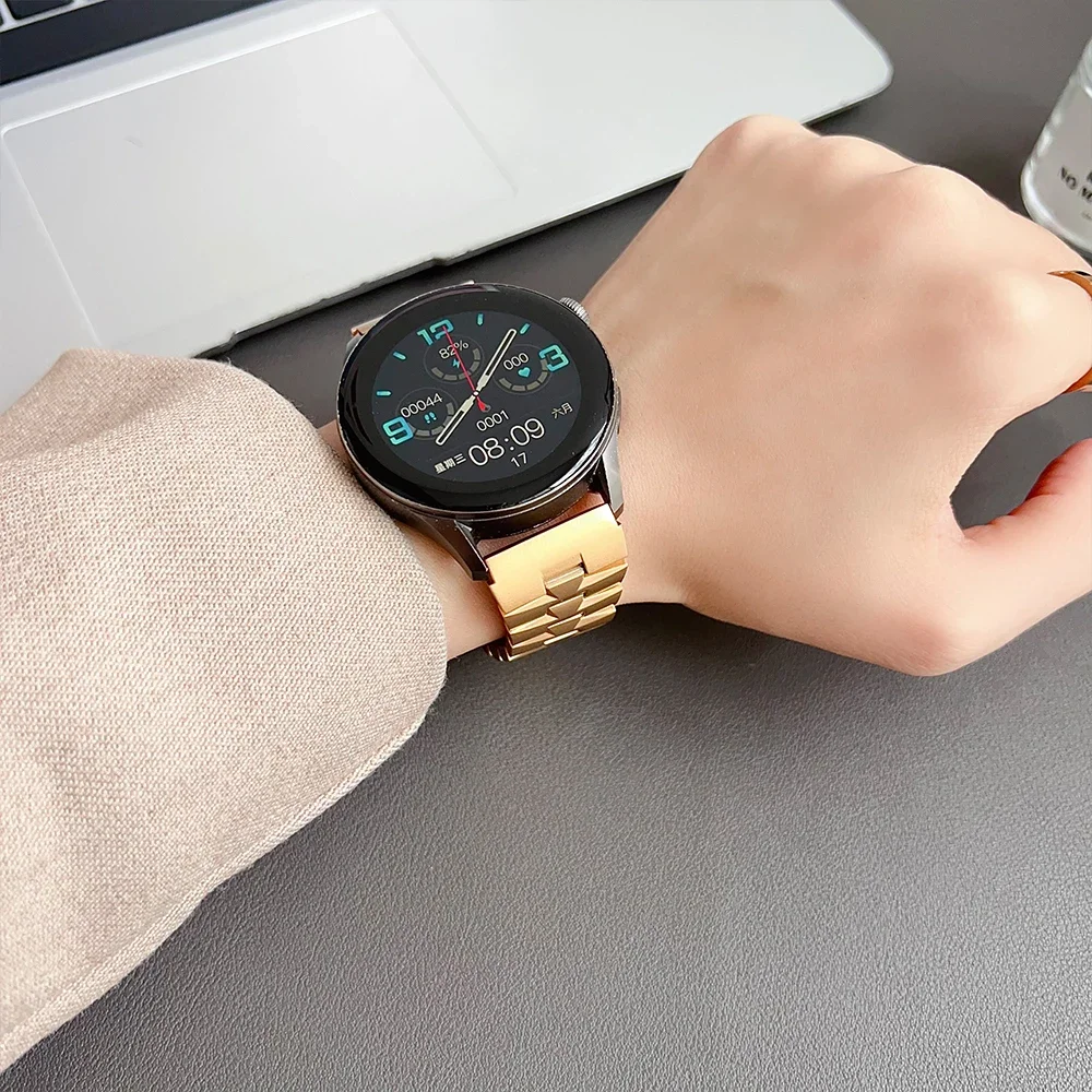 الفاخرة 22 مللي متر سوار فولاذي غير قابل للصدأ لهواوي GT5 برو GT4/5 46 مللي متر في نهاية المطاف 4/4Pro للجنسين الأشرطة المعدنية ل Amazfit GTR 4/3/2 التوازن