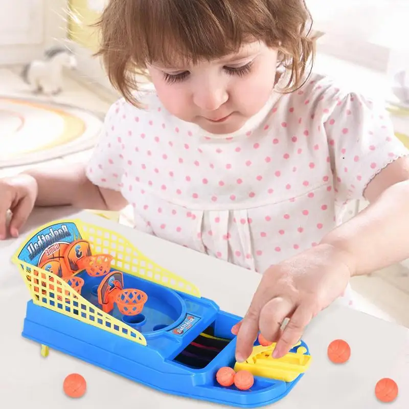 Juego de baloncesto de mesa interactivo para niños, Mini juguete para el hogar y la Oficina, actividades deportivas que rebotan en interiores