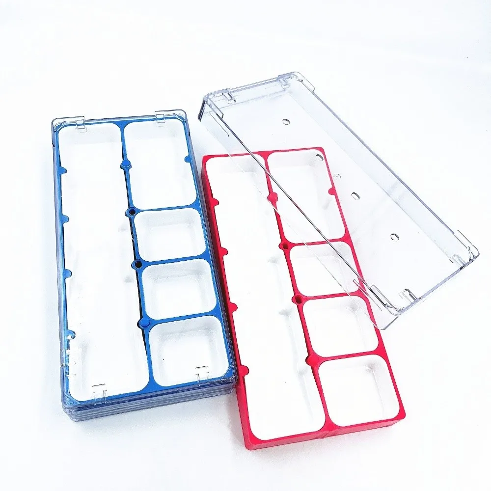 Transparent Plastic Watch Parts Storage Box Grid Box 5 Compartments Small Parts Organizer Box With Dividers Soft Liner