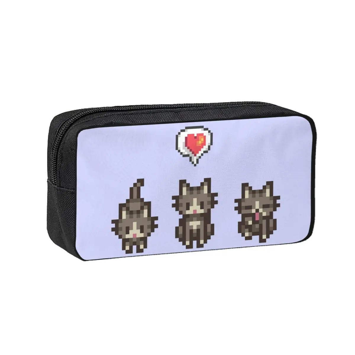 Stardew Valley GreyGray Cat Pencil Cases for Students School Pen Box Pencil Bag Big Capacity Pencil Pouch Pen Holder