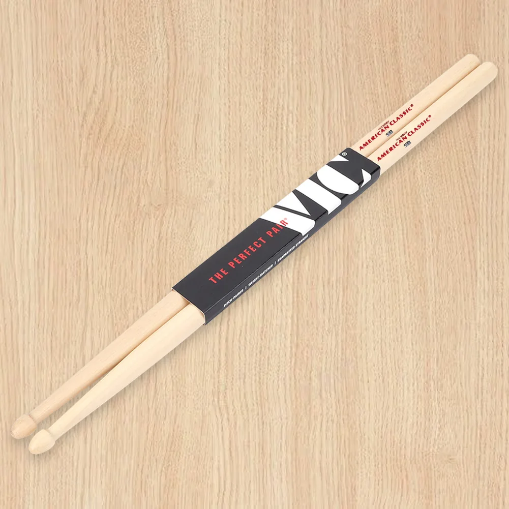 

2Pcs Professional Drumsticks Wooden Musical Instrument Drumsticks Anti-Slip Classic Drum Sticks for Acoustic/Electronic Drum