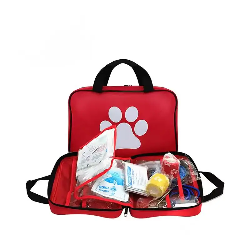 

Dogs & Cat First Aid Kit Vet Bag Pet Emergency Kit With First Aid Supplies for Home