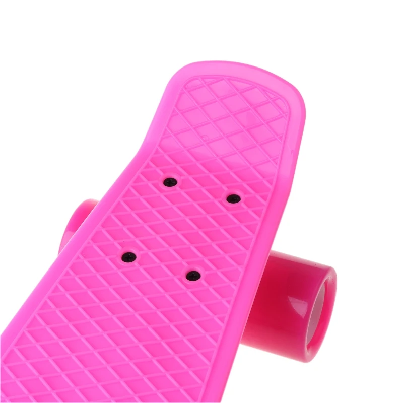 22-Zoll-Skateboard mit vier Rädern, Single-Warp-Kick-Skateboard, Aluminiumhalterung für Anfänger, Jungen und Mädchen