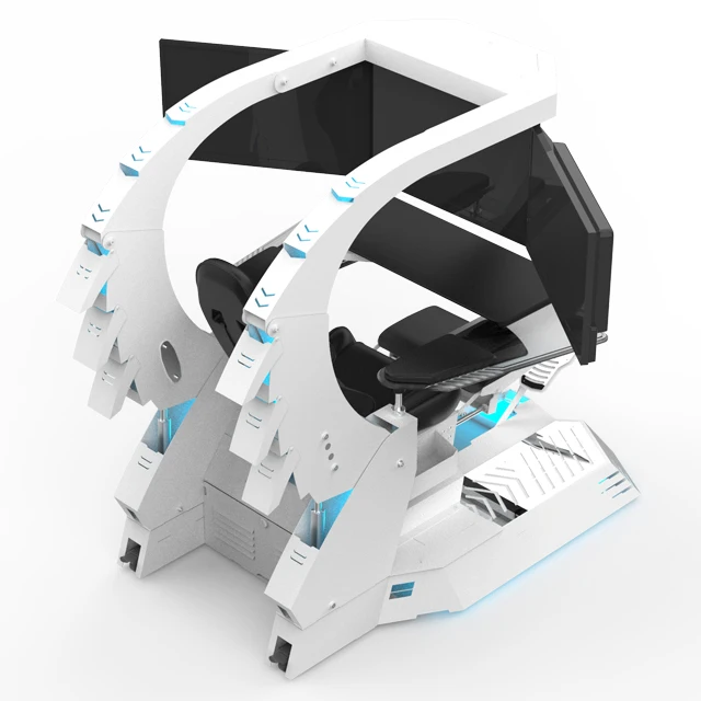 Dukungan Putar Modern 3 Monitor Kursi Gaming Kalajengking Simulasi Kokpit