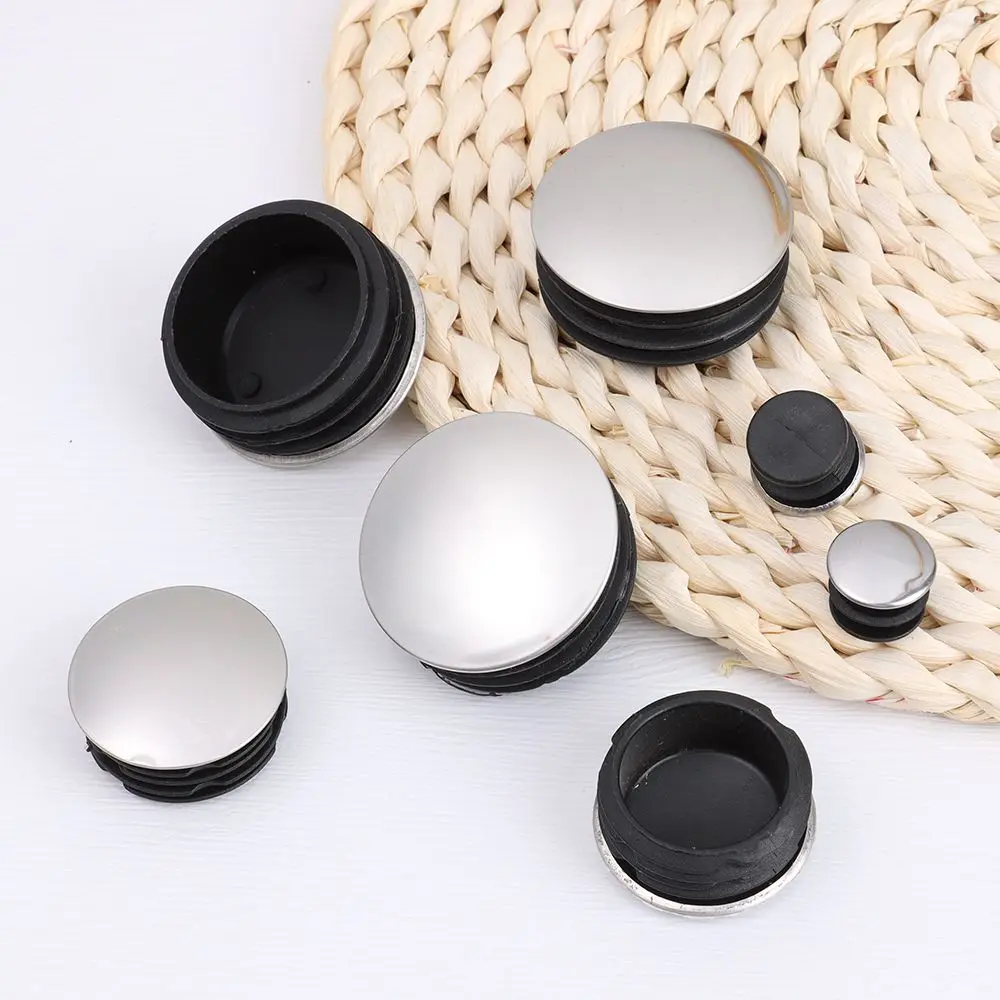 5/10Pcs Durable Pipe Inserts Plugs Floor Protectors Blanking End Caps Furniture Leg Plug Tube Dust Cover Steel Pipe