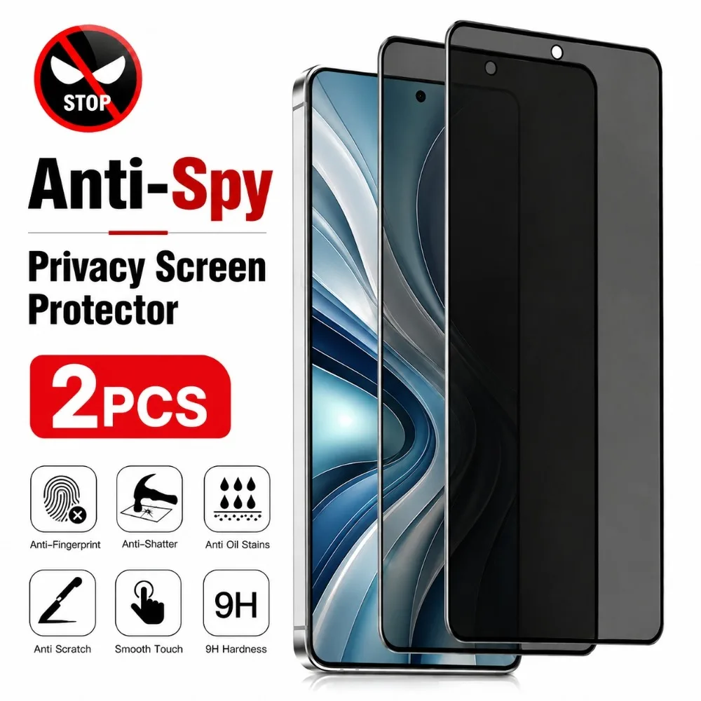 

2Pcs Anti Spy Tempered Glass for Samsung Galaxy A57/A56/A55/A37/A36/A35/A26/A25/A17/A16/A15/A07/5G Anti-Scratch Screen Protector