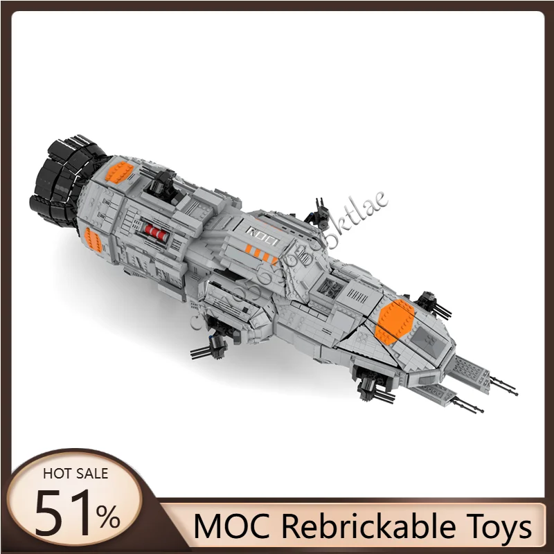 NEW 5351PCS MOC Space Series Mid Scale Spaceship Model Building Blocks Originality Children Set Bricks Birthday toy present Gift
