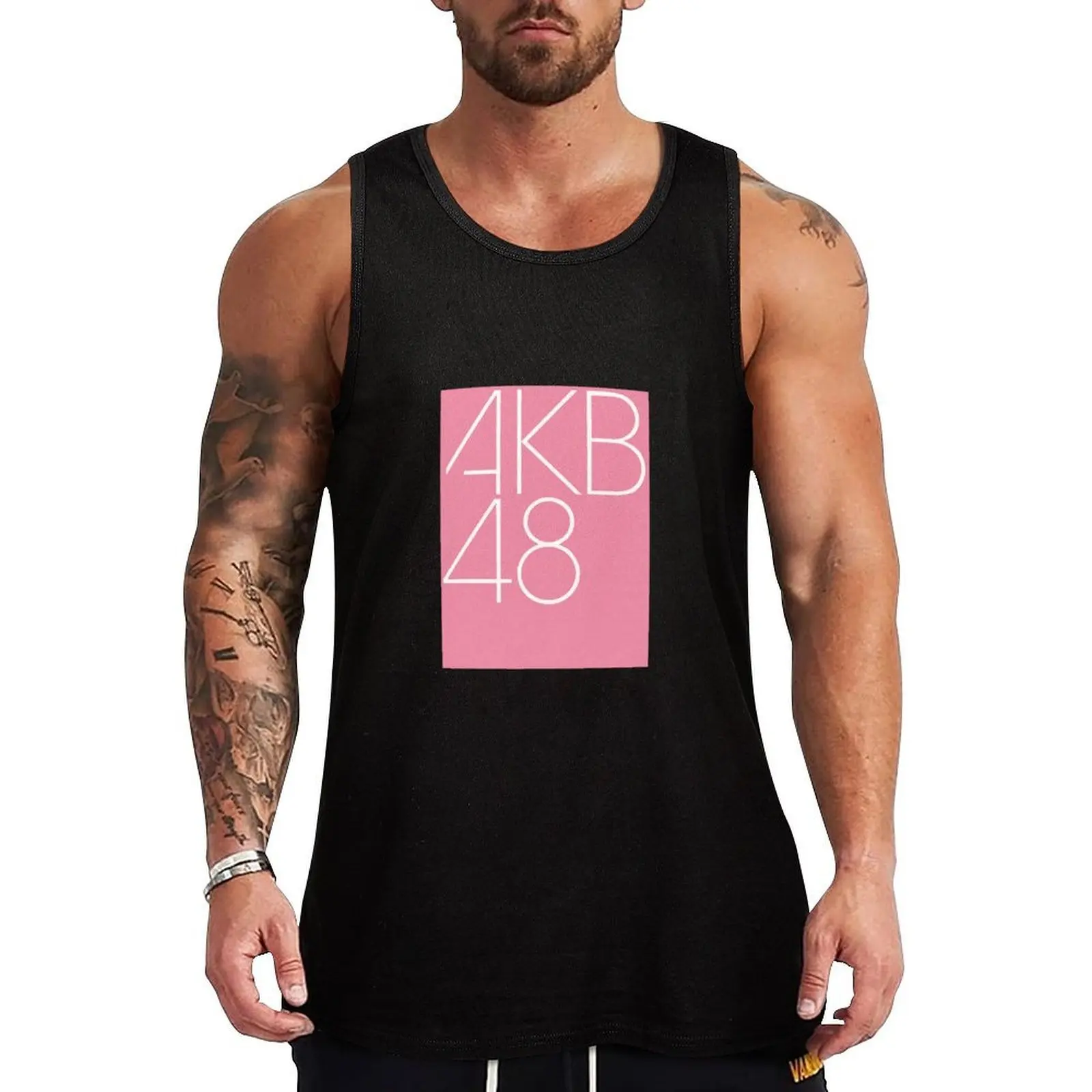 Camiseta sin mangas AKB48 de secado rápido, camiseta deportiva sin mangas