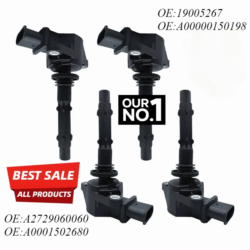 19005267 4PCS UF535 A2729060060 high quality ignition coil suitable for Mercedes-Benz for E350 for Vito for Viano