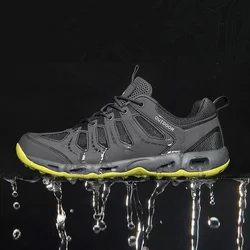 Hot Sale Lovers Hiking Shoes Light Breathable Trekking Shoes Men Sports Jogging Sneakers Outdoor Climbing Mountain Footwear Man