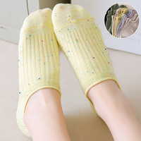 5Pairs Women's Invisible Socks Comfortable Silicone Non-slip Boat Sock Soft High Quality Sweat-absorbing Lightweight Low Cut Sox