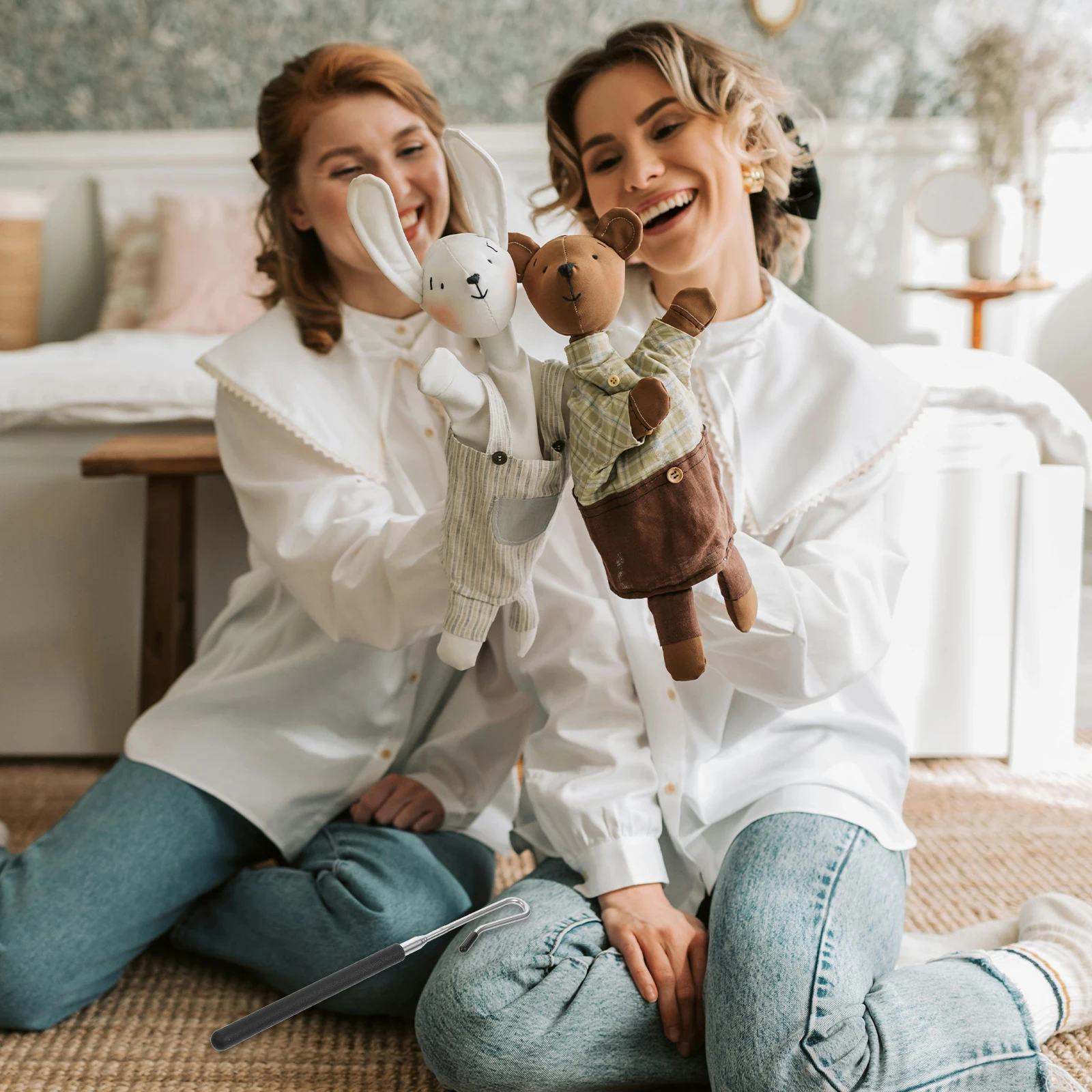 Haste de controle de movimento de braço de fantoche, construção simples e elegante, leve para iniciantes e profissionais, acessório de desempenho de fantoche