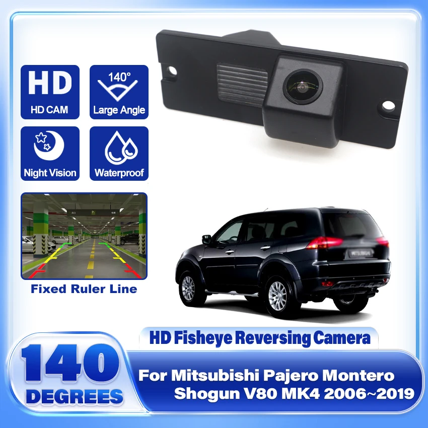 Backup Rear View camera For Mitsubishi Pajero Montero Shogun V80 MK4 2006~2017 2018 2019 CCD Night Vision Parking Camera