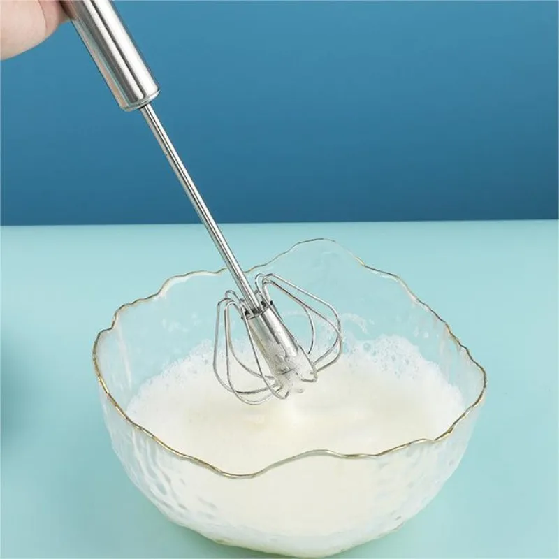 1PC Halbautomatische Schneebesen Für Haushalt Kleine Haushalts Handheld Mini Multi-funktion Milch Beater Edelstahl Hand Mixer