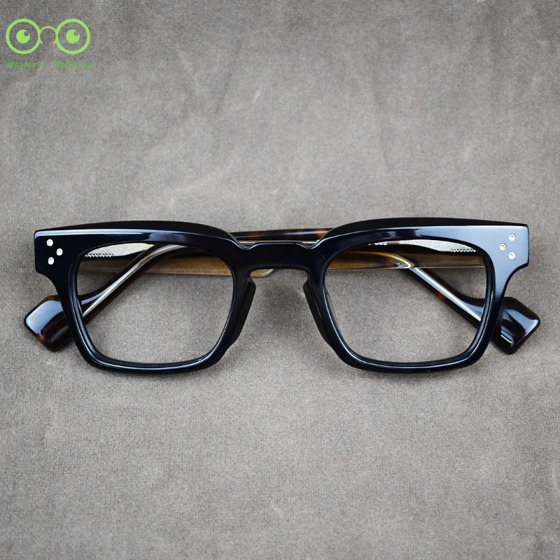 Monture oculaire d'extérieur de haute qualité pour garçons et femmes, jambes épaisses, fibre d'acétate rétro, œil de myopie, pour hommes et femmes, meilleure vente