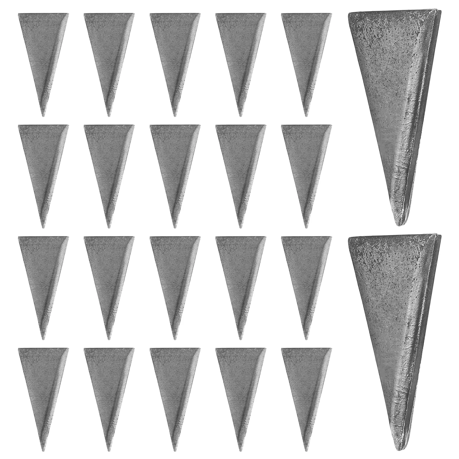 

20 Pcs Triangle Wedge Reinforcement Tool Outdoor Tools Ax Handle Wedges Steel Fixing Axe Metal Hammer High Carbon Replacement