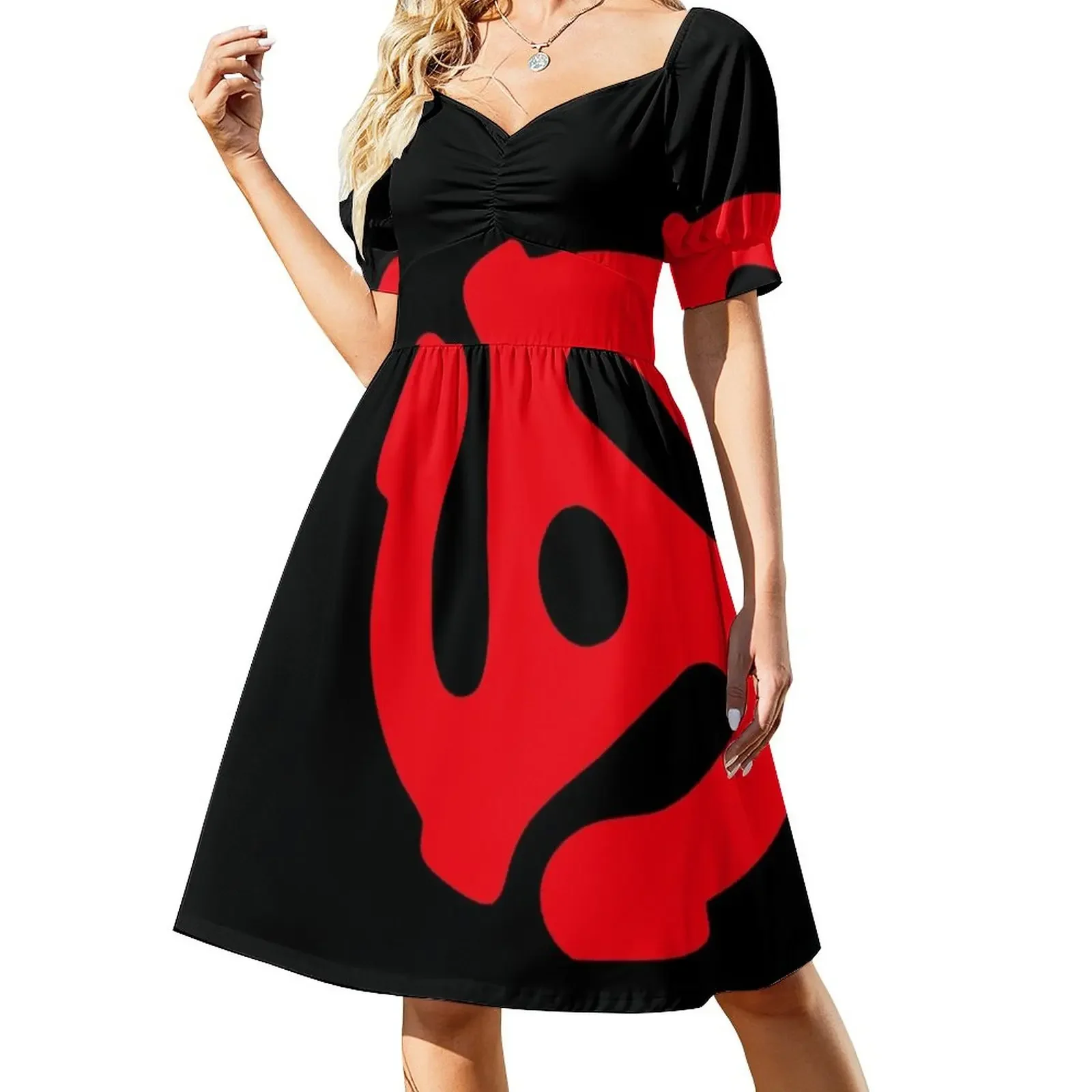 

Music Geek, 45 rpm record adaptor, music geek stuff Short-Sleeved Dress cute dress Elegant gowns