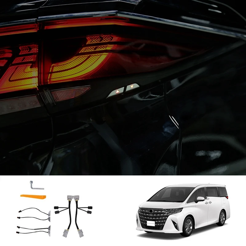 For Toyota ALPHARD/VELLFIRE 40 Series 2023+ Tailgate With Light Button Trunk Switch Button Light Kit Car Replacement Accessories