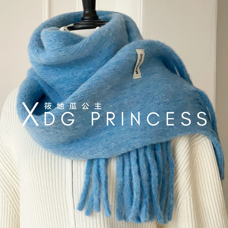 

2025New Knitted Woolen Women's Scarf Essential for Winter Thickened Warmth External WearCold resistant Shawl Skin friendly Scarf