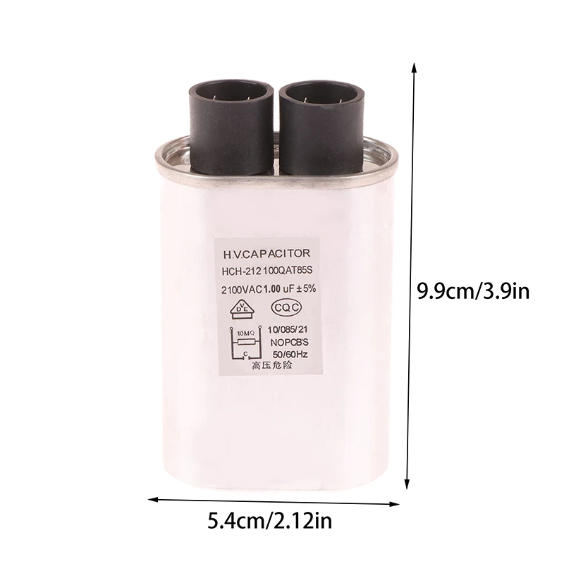 1Pc For Microwave Oven Capacitor Parts 1.0UF 2100V Microwave Oven High Voltage Capacitor Microwave Oven Accessories Replacement