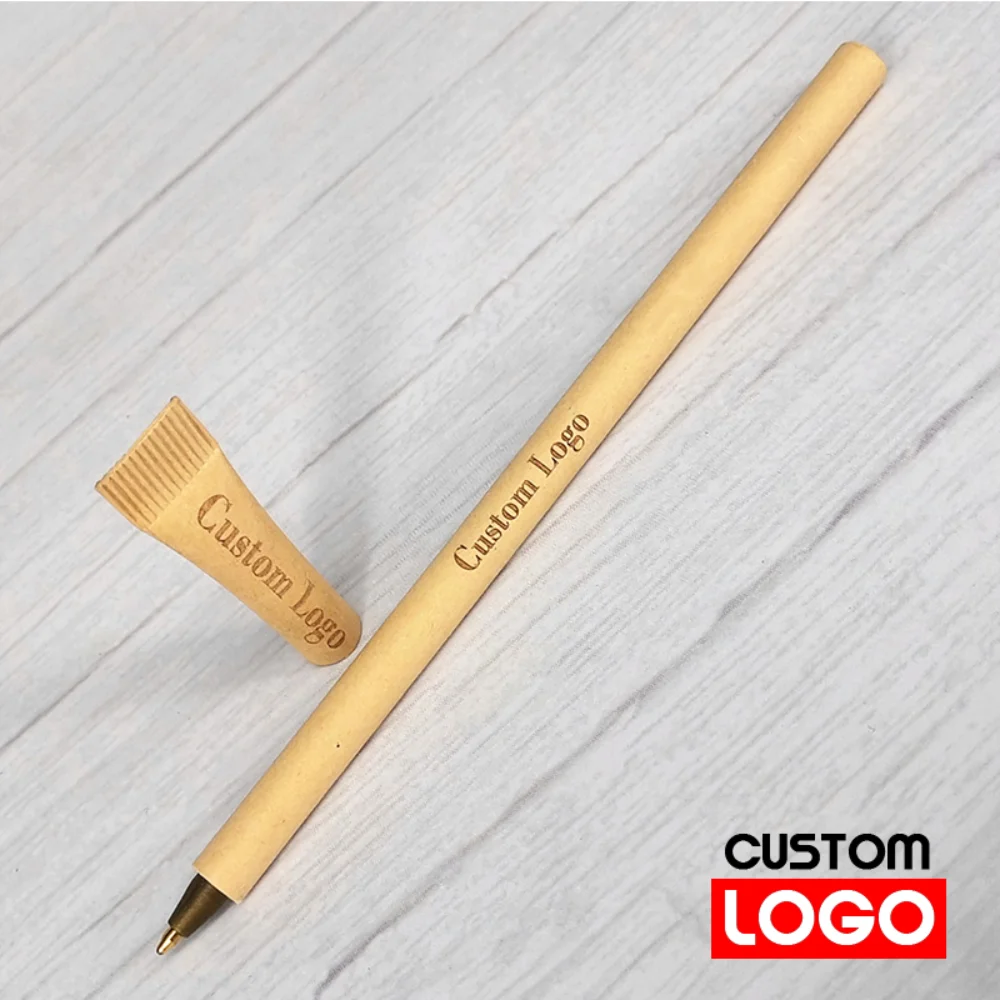 

Disposable Ball Point Pen Paper Pen Environmental Biodegradable Engravable Custom Logo Name Trademark Advertising Pen