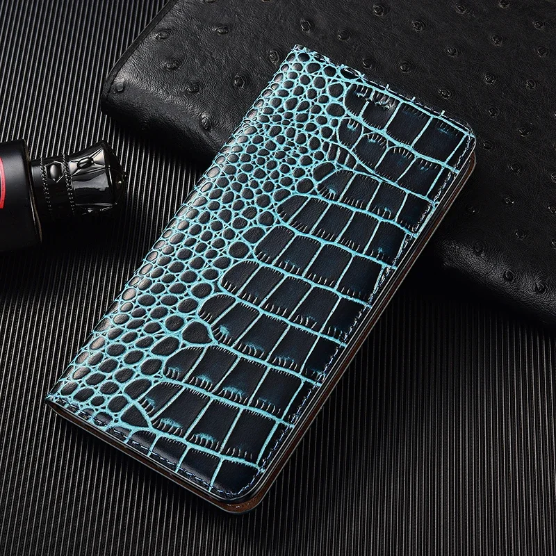 

Crocodile Genuine Leather Case For Huawei Honor X10 X20 X30 X30i X40 X40i X50 X50i Max GT Plus Magnetic Flip Phone Wallet Cover