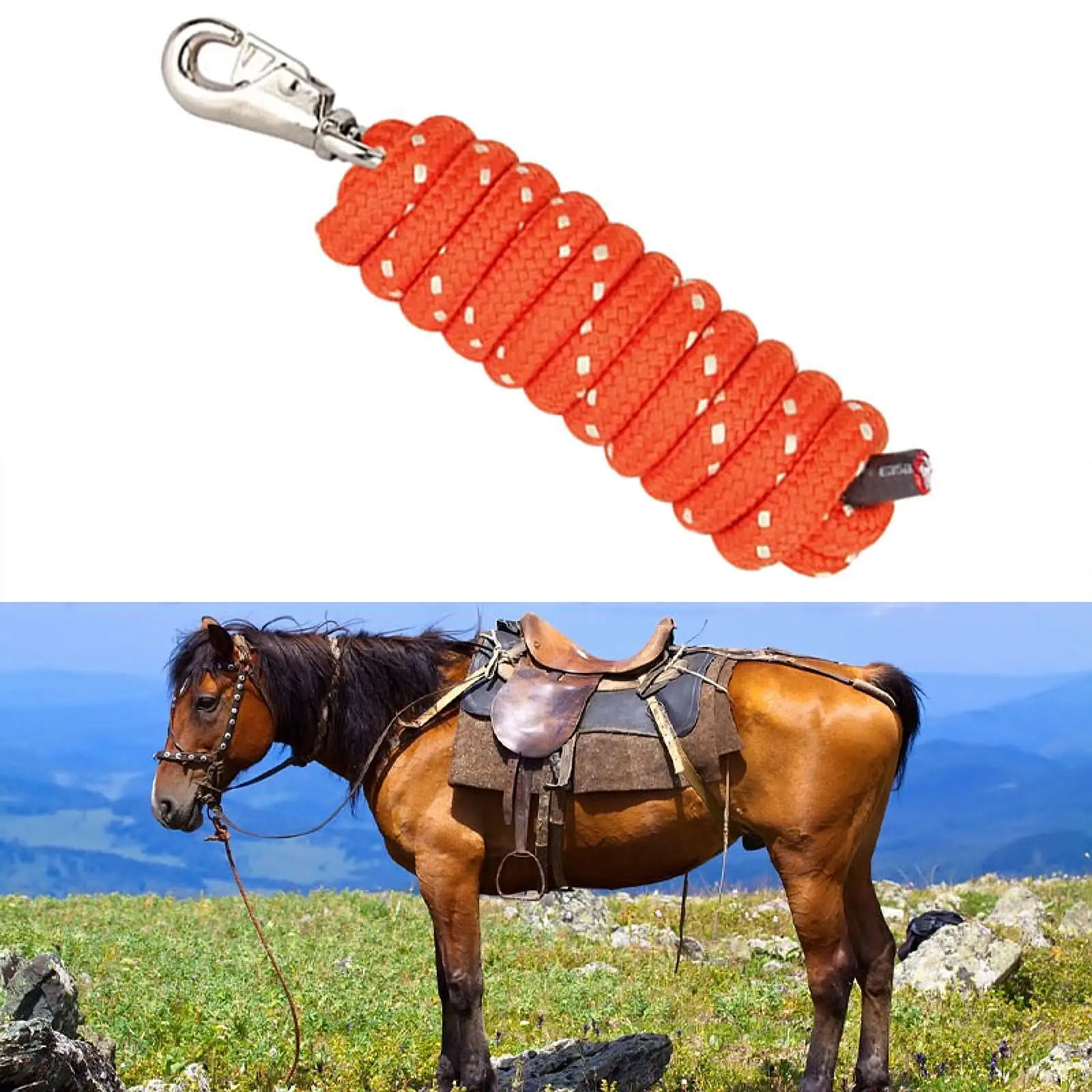3m Horse Rope Nylon Durable Lead Rein for Pet Livestock Goat Equine Equipment Leash for Halter