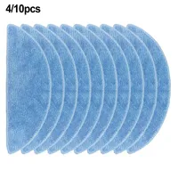 4/10 Pcs Microfiber Mop For Ecovacs For YEEDI Y1 Pro Plus Robot Vacuum Cleaner Dry And Wet Usage Mop Cloths Pad Floor Cleaning