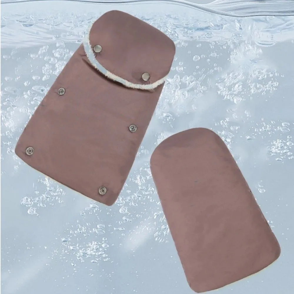 Outoor Waterproof Stroller Gloves Winter Handlebar Gloves Windproof Fleece Lining Antifreeze Mittens Stroller Accessories