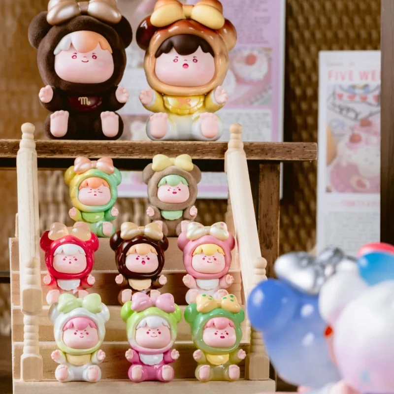 Echte Nieuwe Woow Your Zodiac Dessert Serie Blind Box Mini Schattige Pop Speelgoed Desktop Ornamenten Handgemaakte Pak Gift Kawaii decoratie