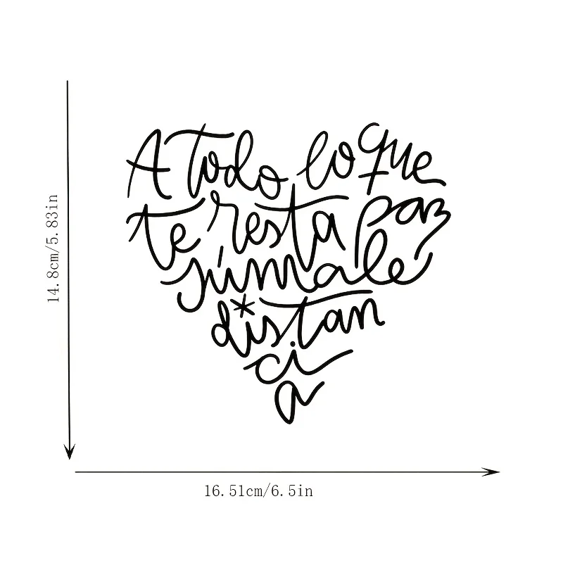 Everything That Makes You Lose Your Peace Must Be Kept at a Distance, Mirror Makeup Mirror Stickers, Car Sticker