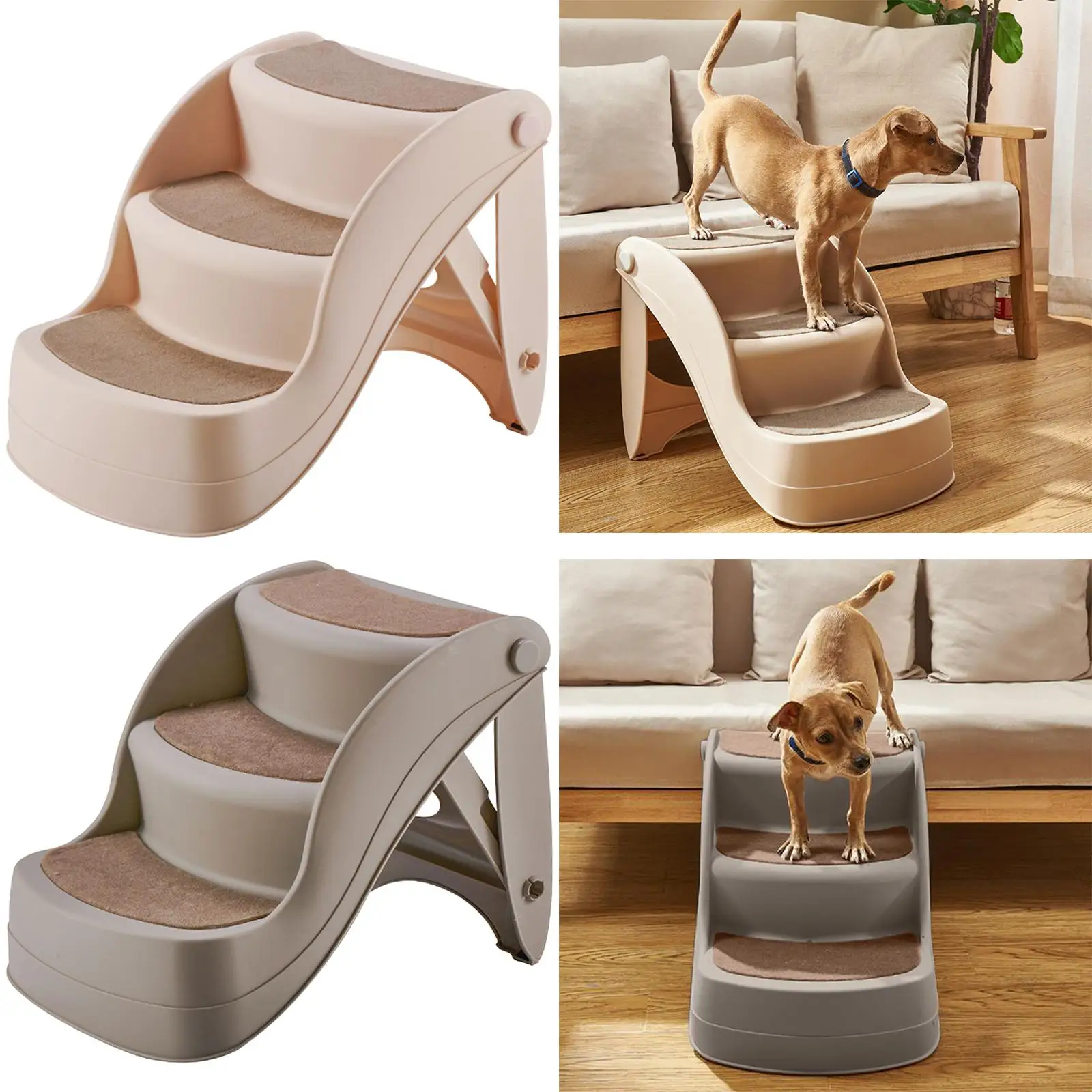 

Складная лестница для собак, легкая, удобная для использования в помещении или на улице, легко помещается в шкаф.