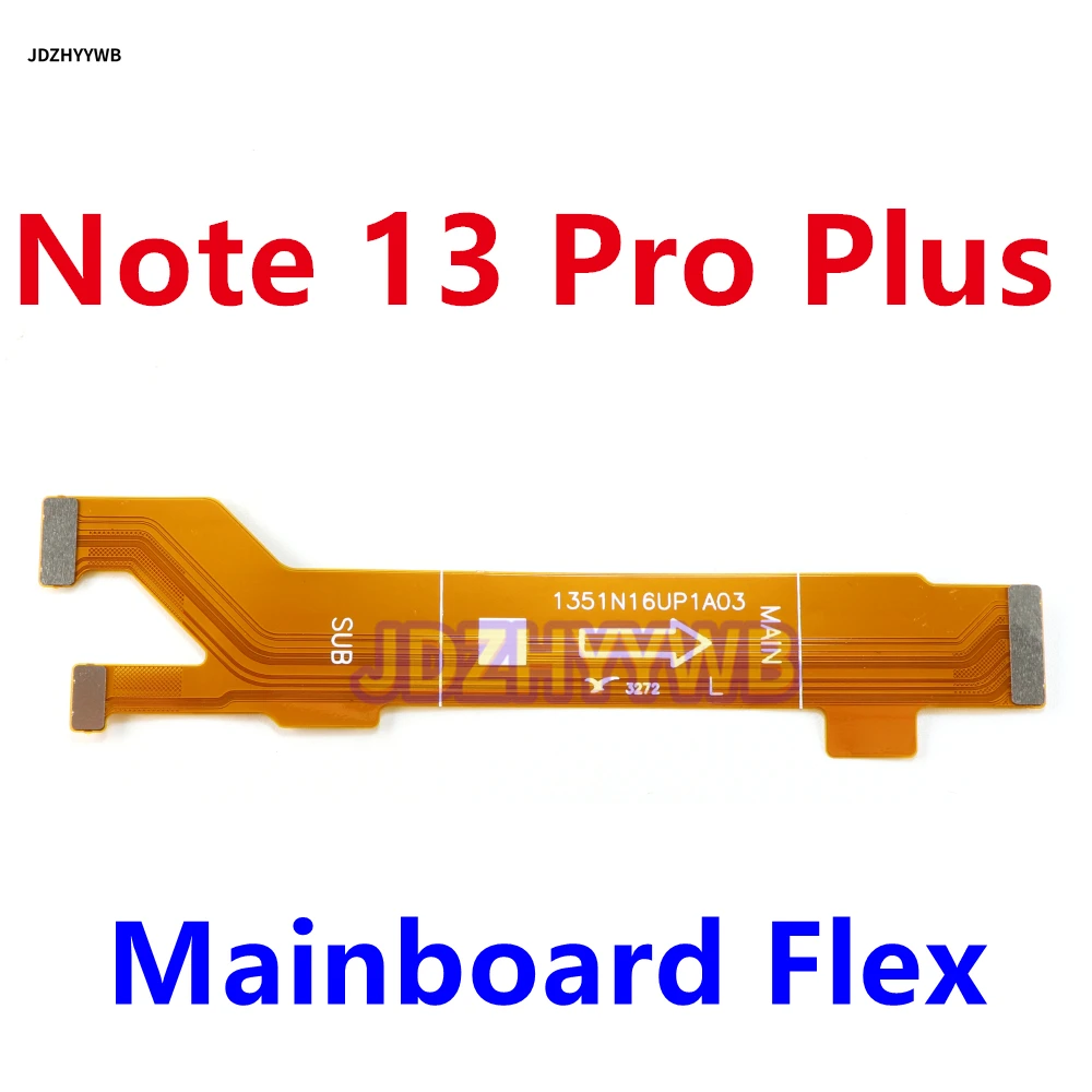Charging Port Board Dock Fast Charging Date Transmission Flex Cable For Xiaomi Redmi Note 13 Pro Plus + Main Board Mainboard
